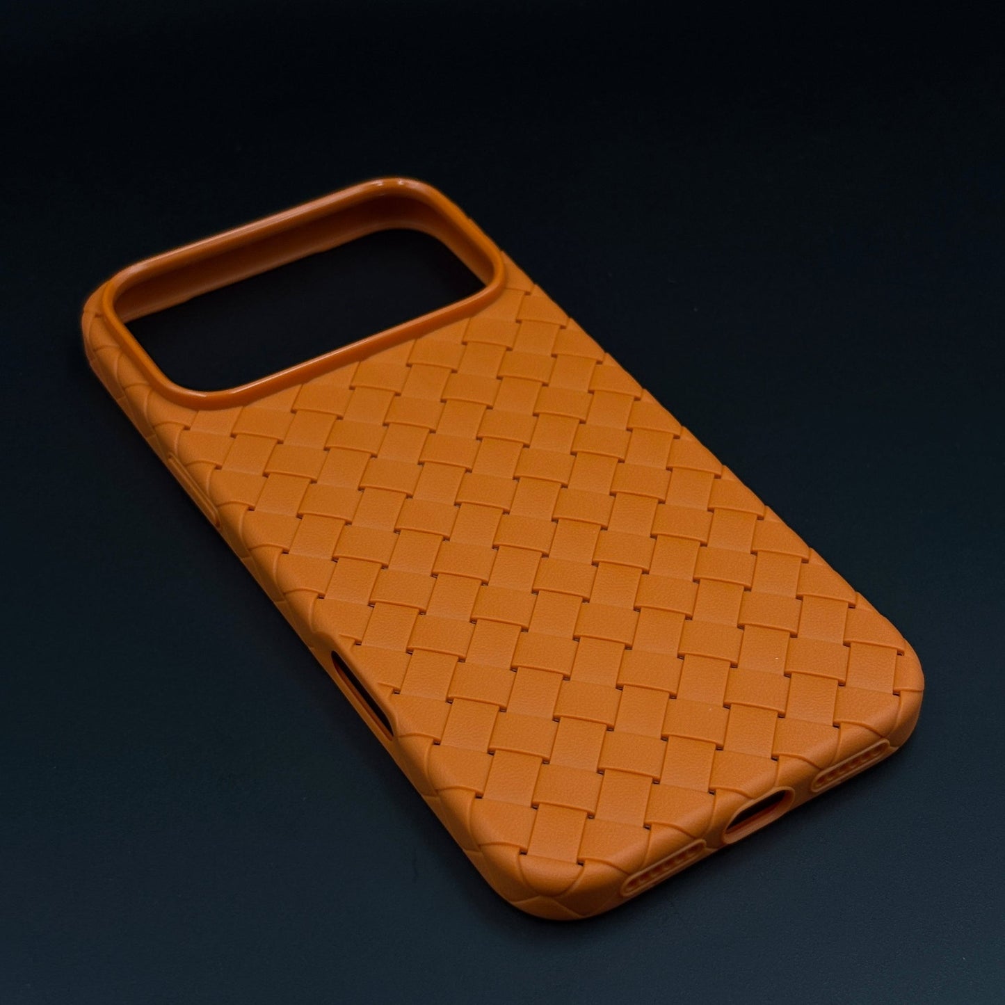 Woven Leather Mobile Case Cover for iPhone 17 Series | Basket Weave Slim Protection