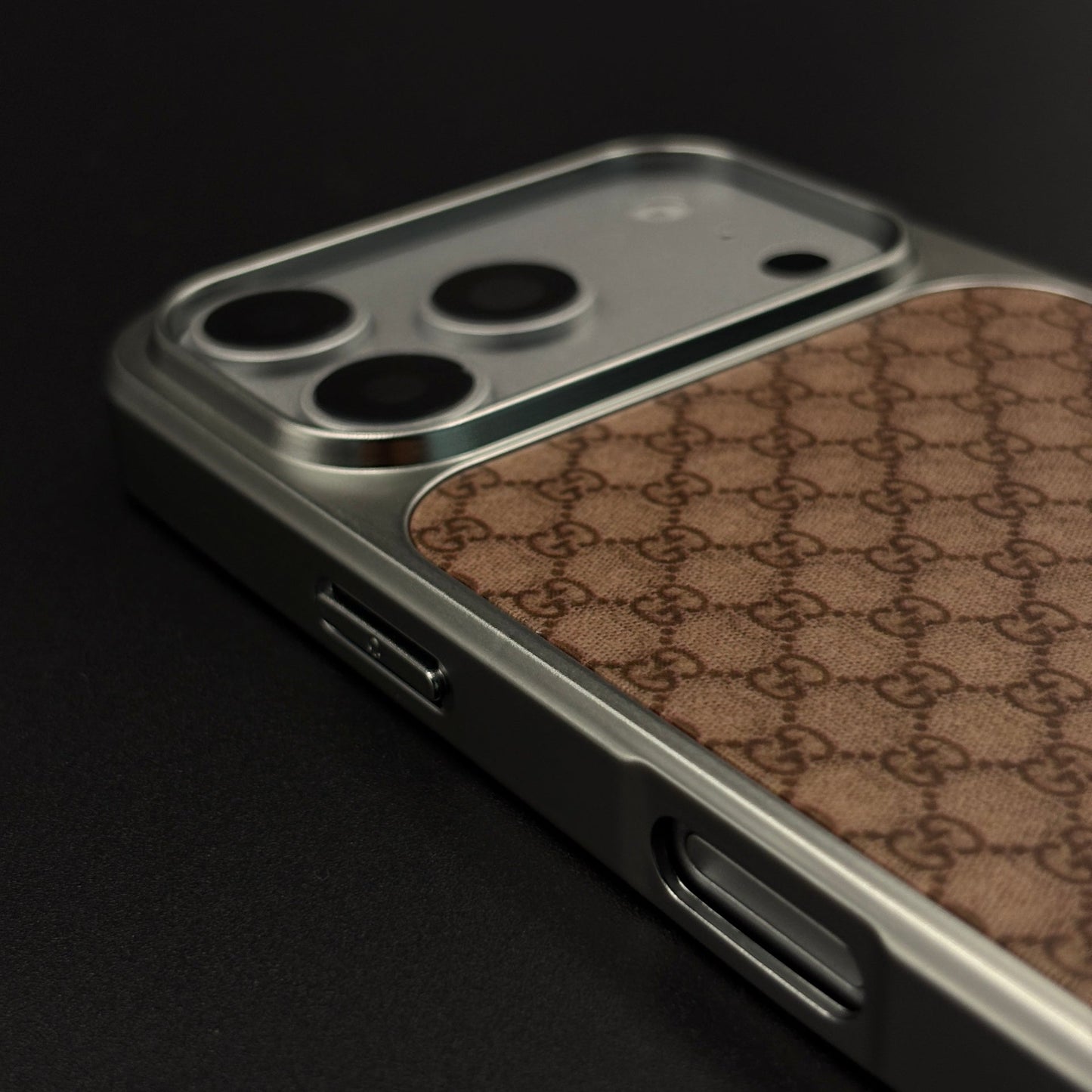 GG Monogram Luxe Pattern Designer Case for iPhone 17 Series
