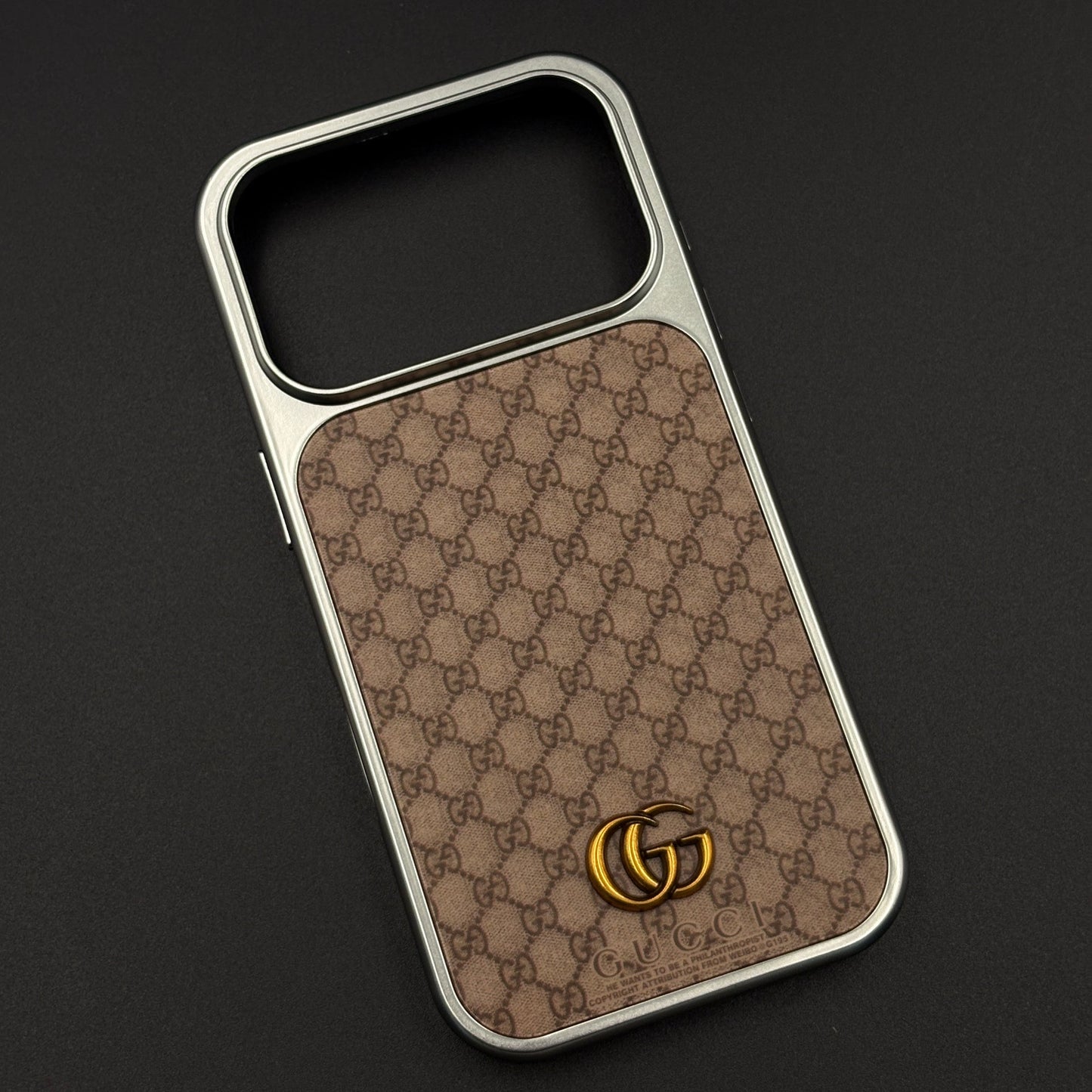 GG Monogram Luxe Pattern Designer Case for iPhone 17 Series