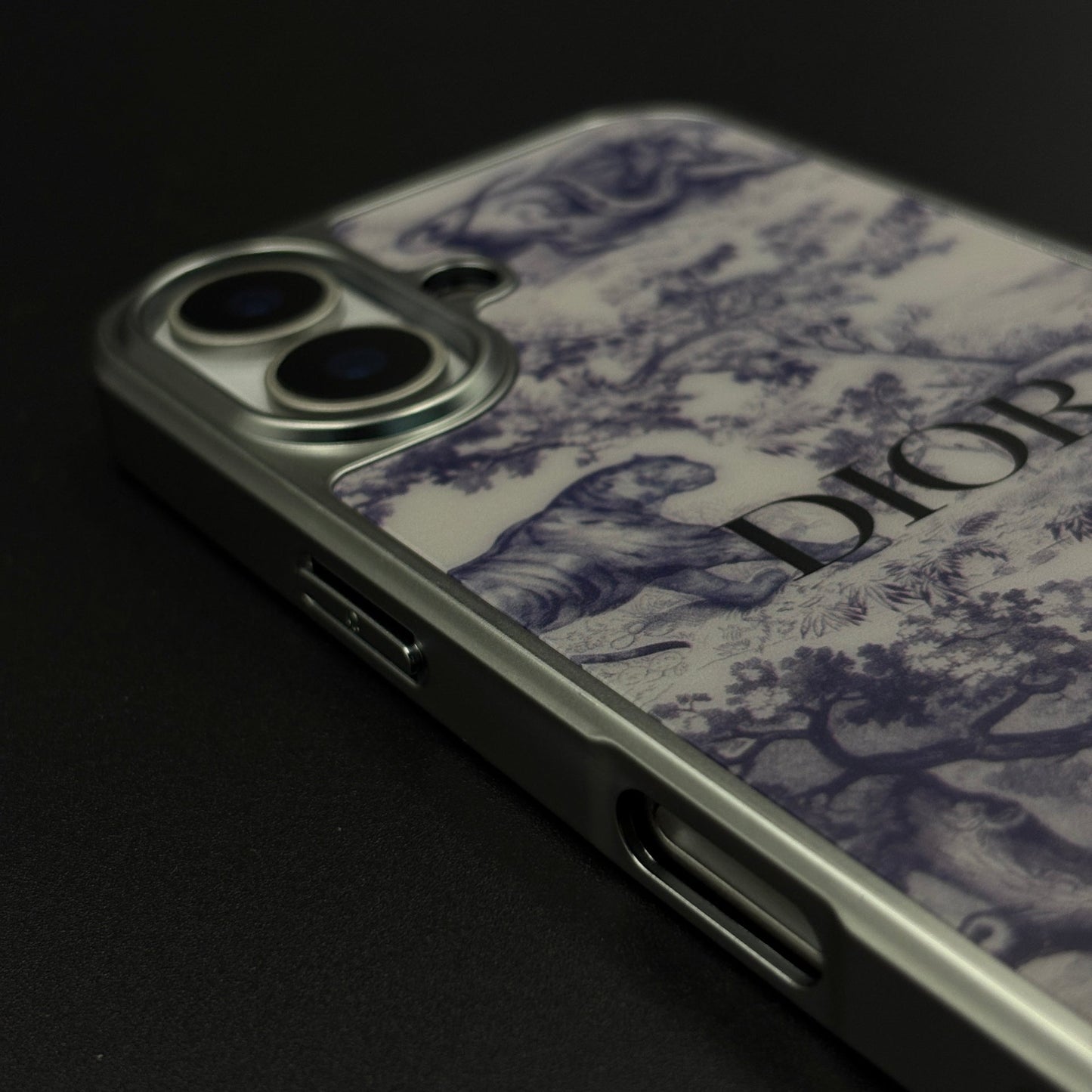 CD Toile Bloom Designer Case for iPhone 17 with Elegant Floral Heritage Print