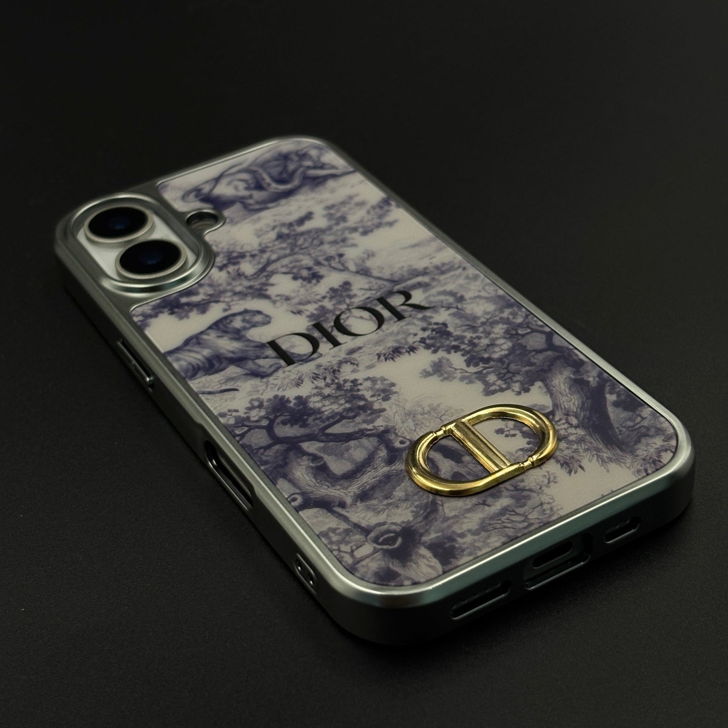CD Toile Bloom Designer Case for iPhone 17 with Elegant Floral Heritage Print