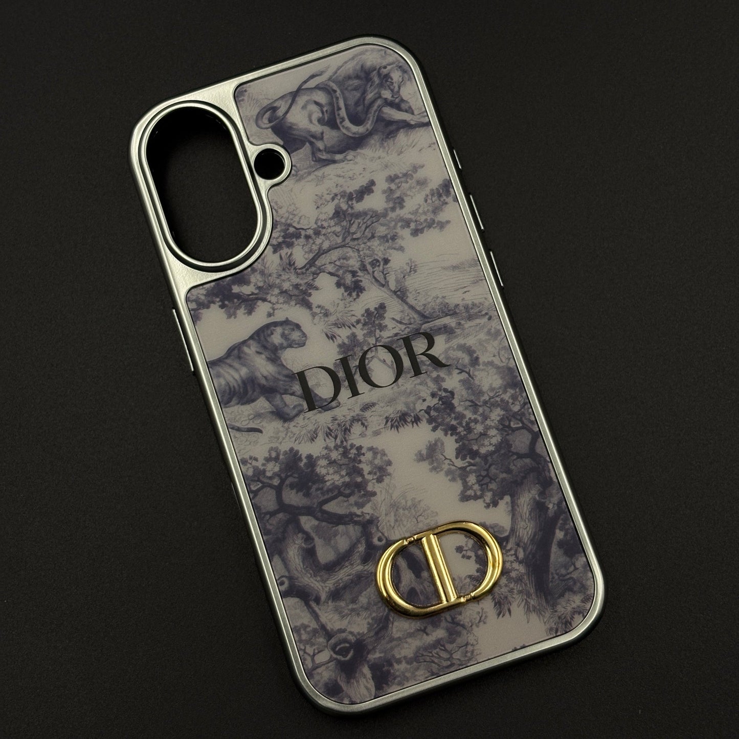 CD Toile Bloom Designer Case for iPhone 17 with Elegant Floral Heritage Print
