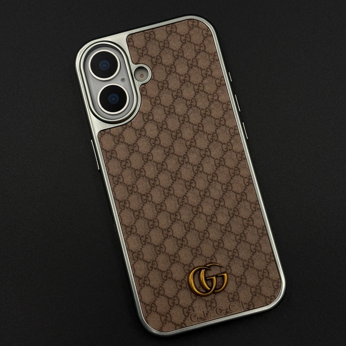 GG Monogram Luxe Pattern Designer Case for iPhone 17