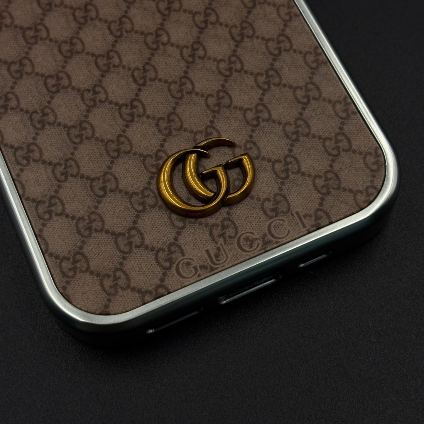 GG Monogram Luxe Pattern Designer Case for iPhone 17