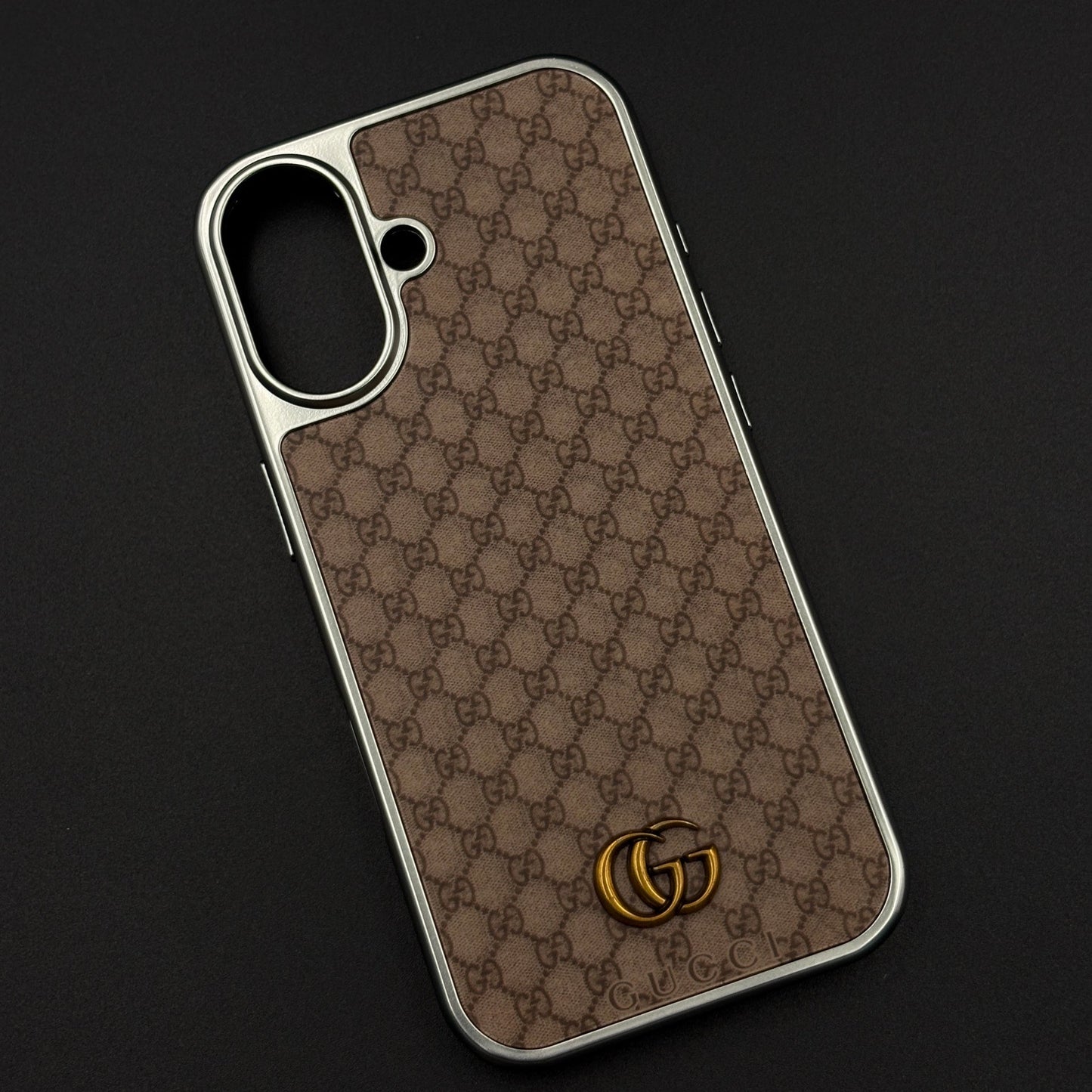 GG Monogram Luxe Pattern Designer Case for iPhone 17
