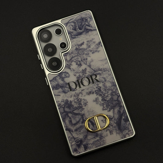CD Toile Bloom Designer Case for Samsung Galaxy S25 Ultra with Elegant Floral Heritage Print