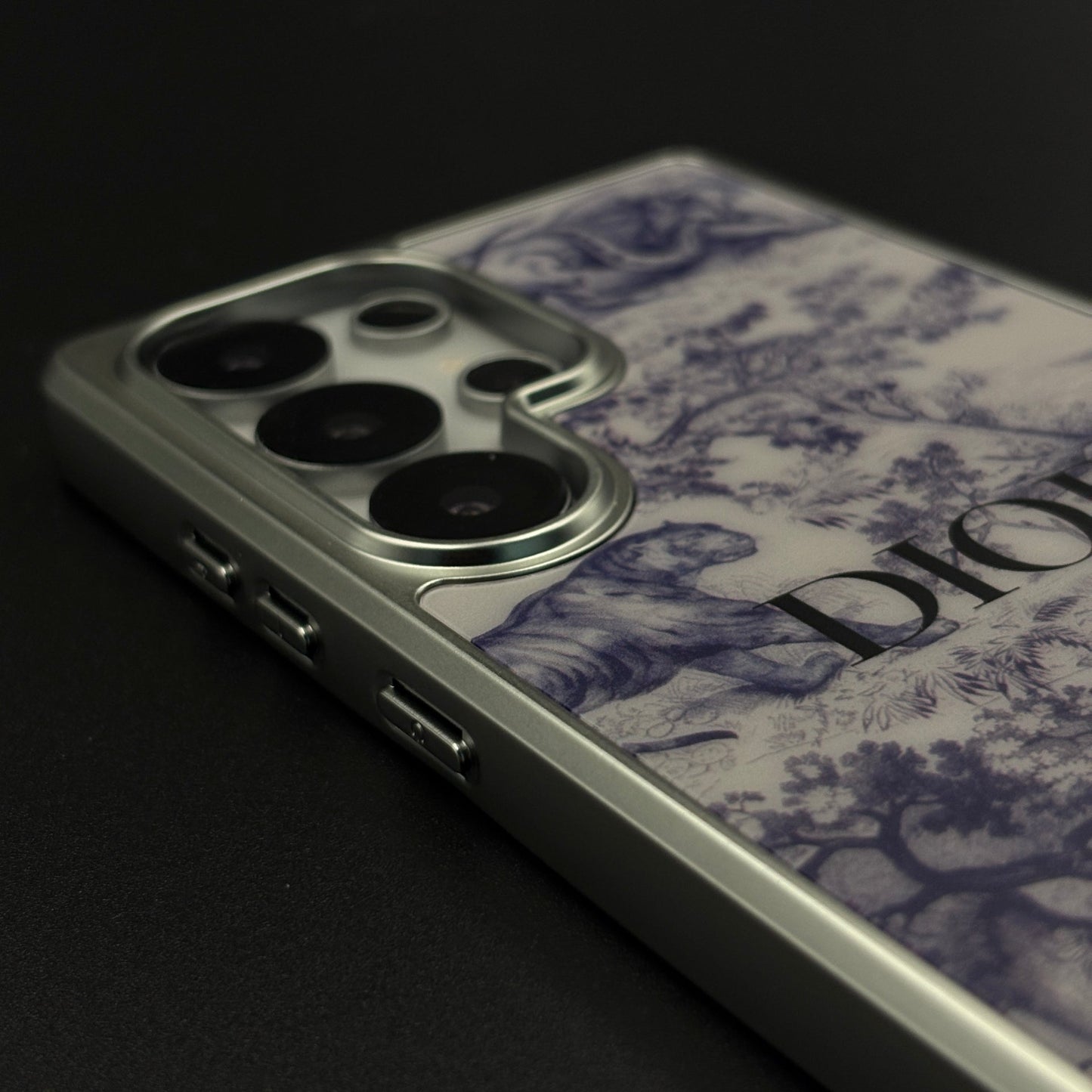 CD Toile Bloom Designer Case for Samsung Galaxy S25 Ultra with Elegant Floral Heritage Print
