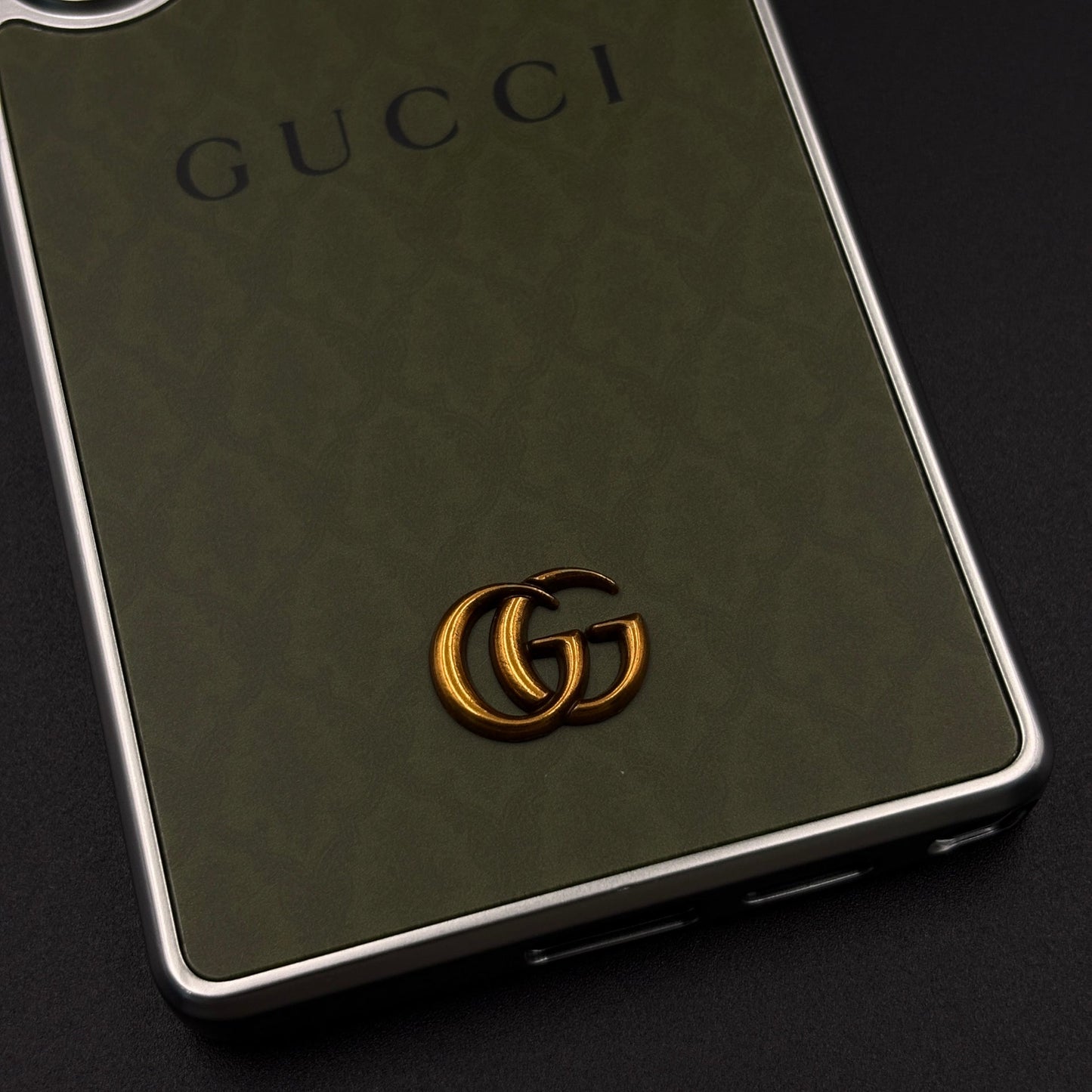 Luxe Olive GG Monogram Luxe Case for Samsung Galaxy S25 Ultra
