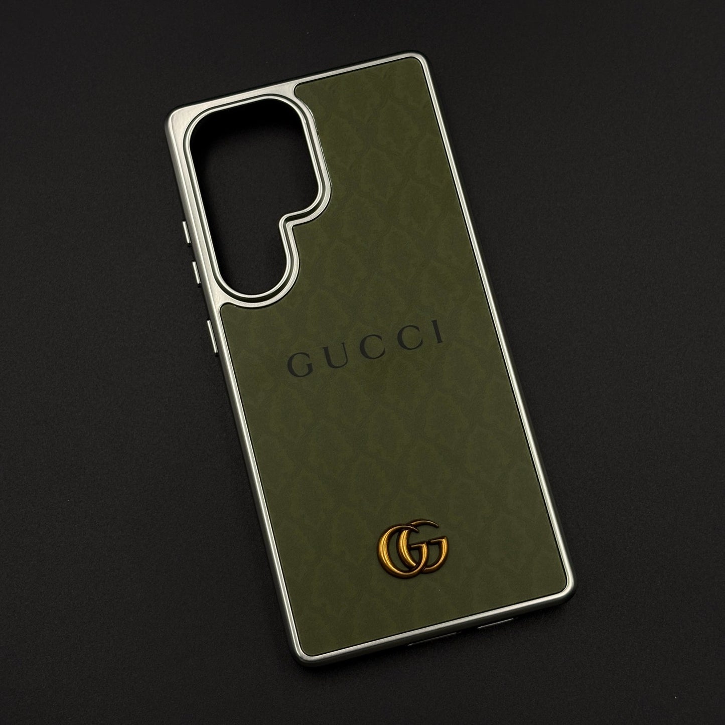 Luxe Olive GG Monogram Luxe Case for Samsung Galaxy S25 Ultra