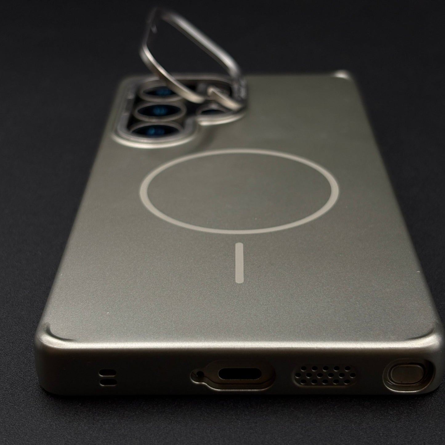 Matte Case Hidden Kickstand for Samsung Galaxy S25 Ultra | MagSafe Compatible | Sleek Slim Fit