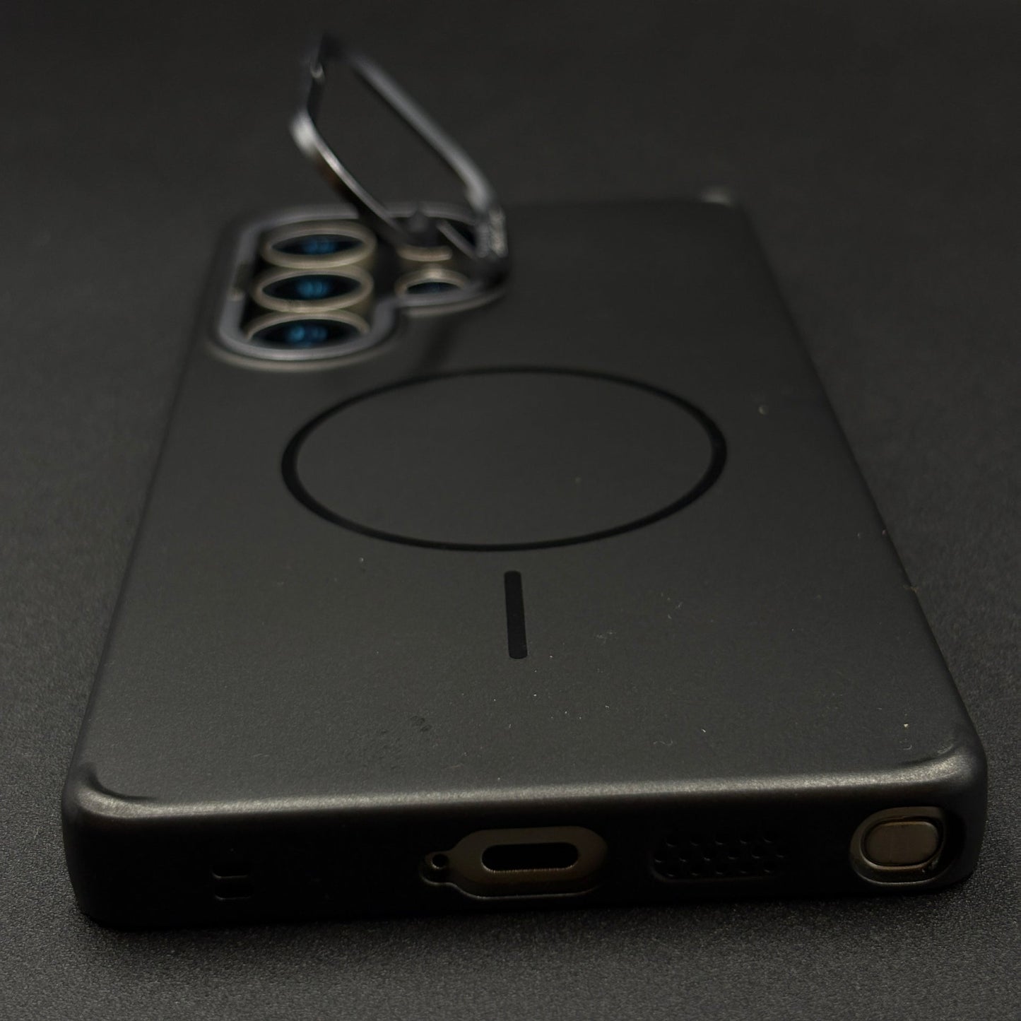 Matte Case Hidden Kickstand for Samsung Galaxy S25 Ultra | MagSafe Compatible | Sleek Slim Fit