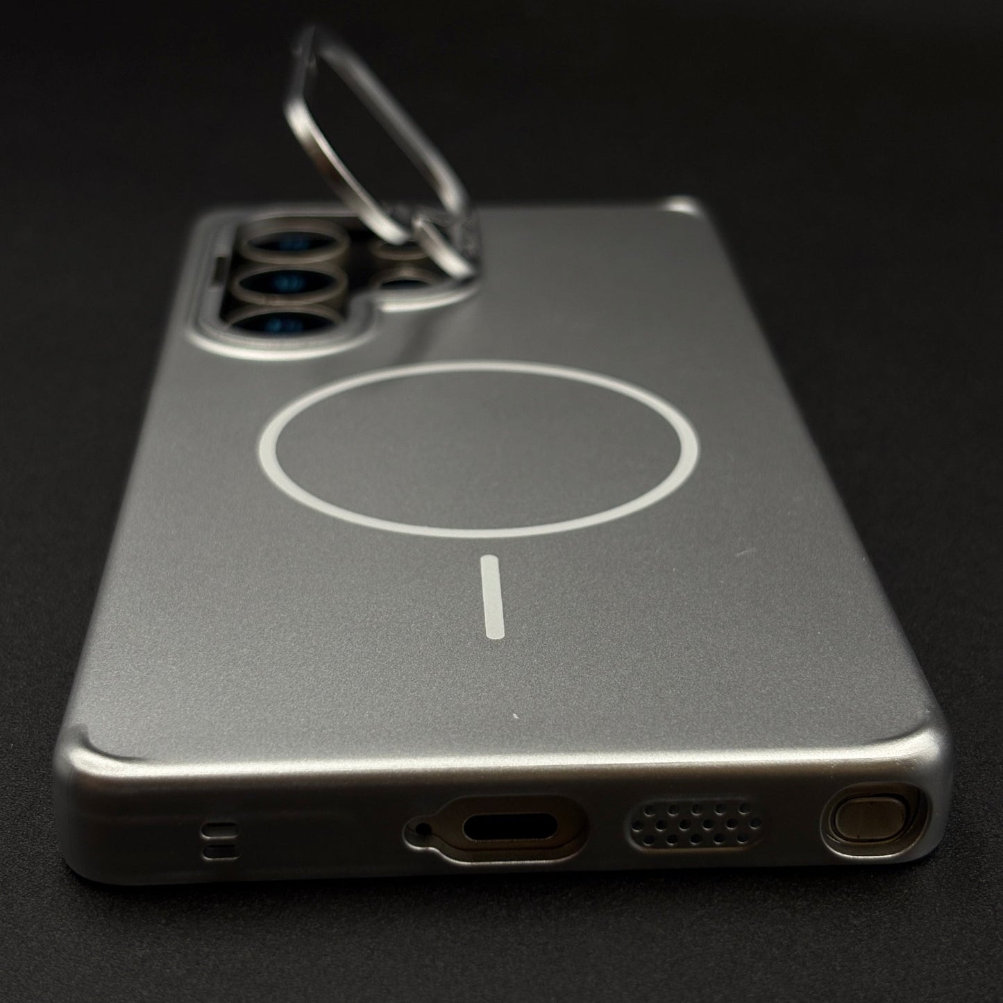 Matte Case Hidden Kickstand for Samsung Galaxy S25 Ultra | MagSafe Compatible | Sleek Slim Fit