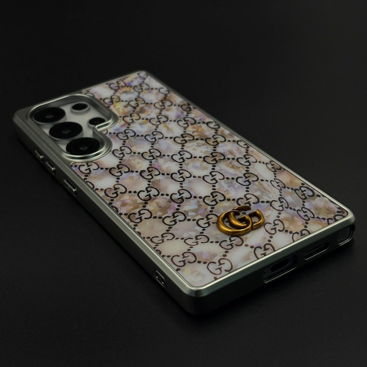 Pastel GG Monogram Luxe Case for Samsung Galaxy S25 Ultra