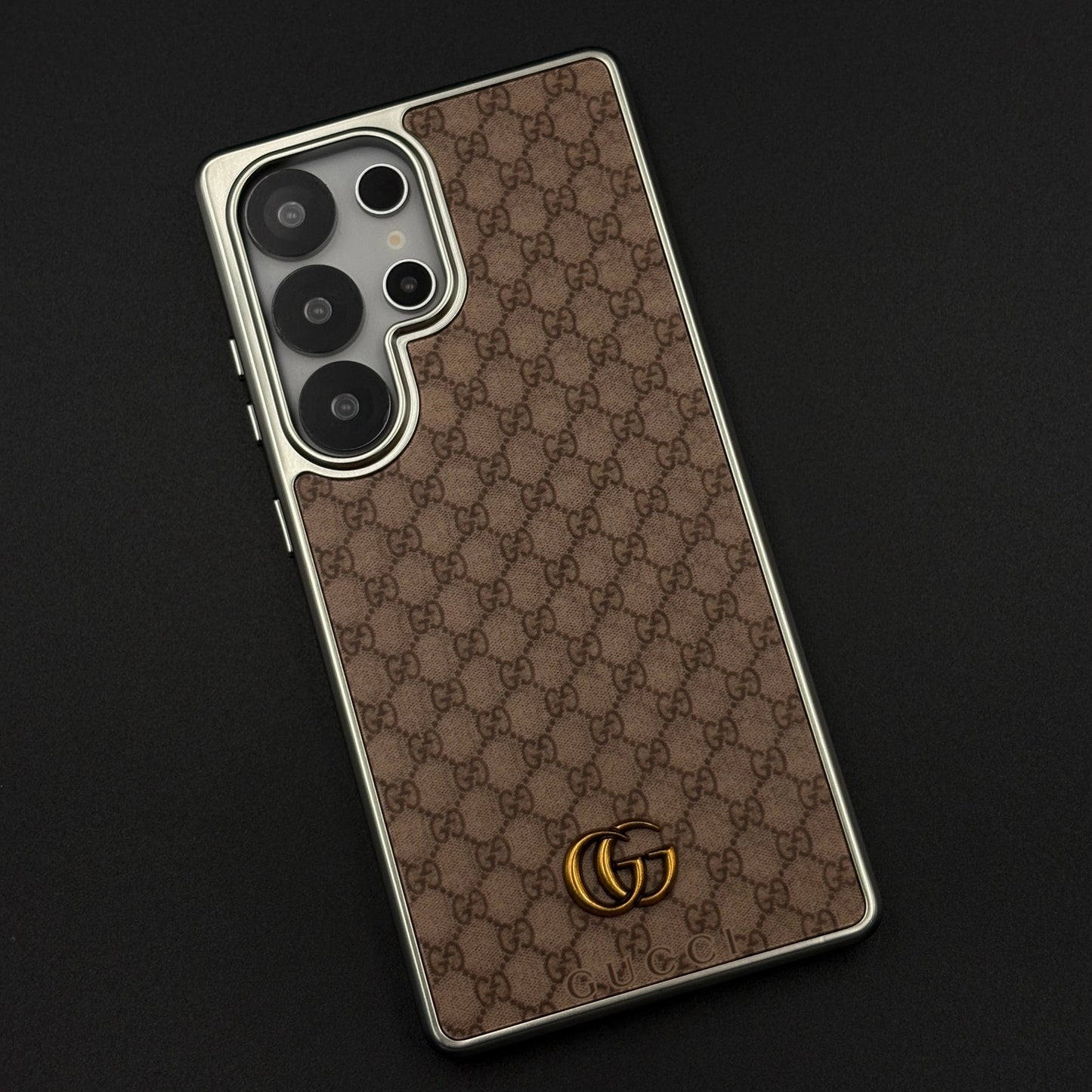 GG Monogram Luxe Pattern Designer Case for Samsung Galaxy S25 Ultra