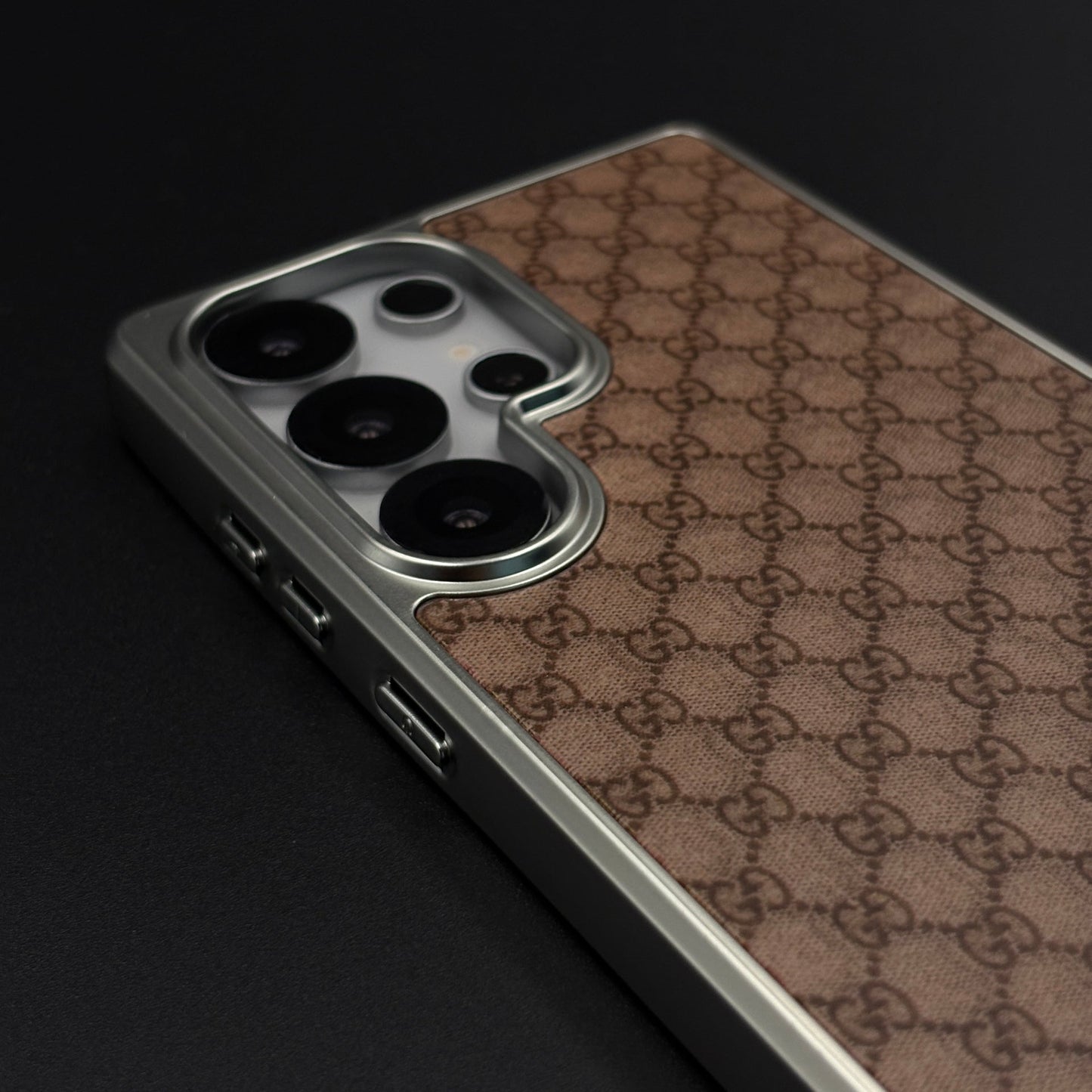 GG Monogram Luxe Pattern Designer Case for Samsung Galaxy S25 Ultra