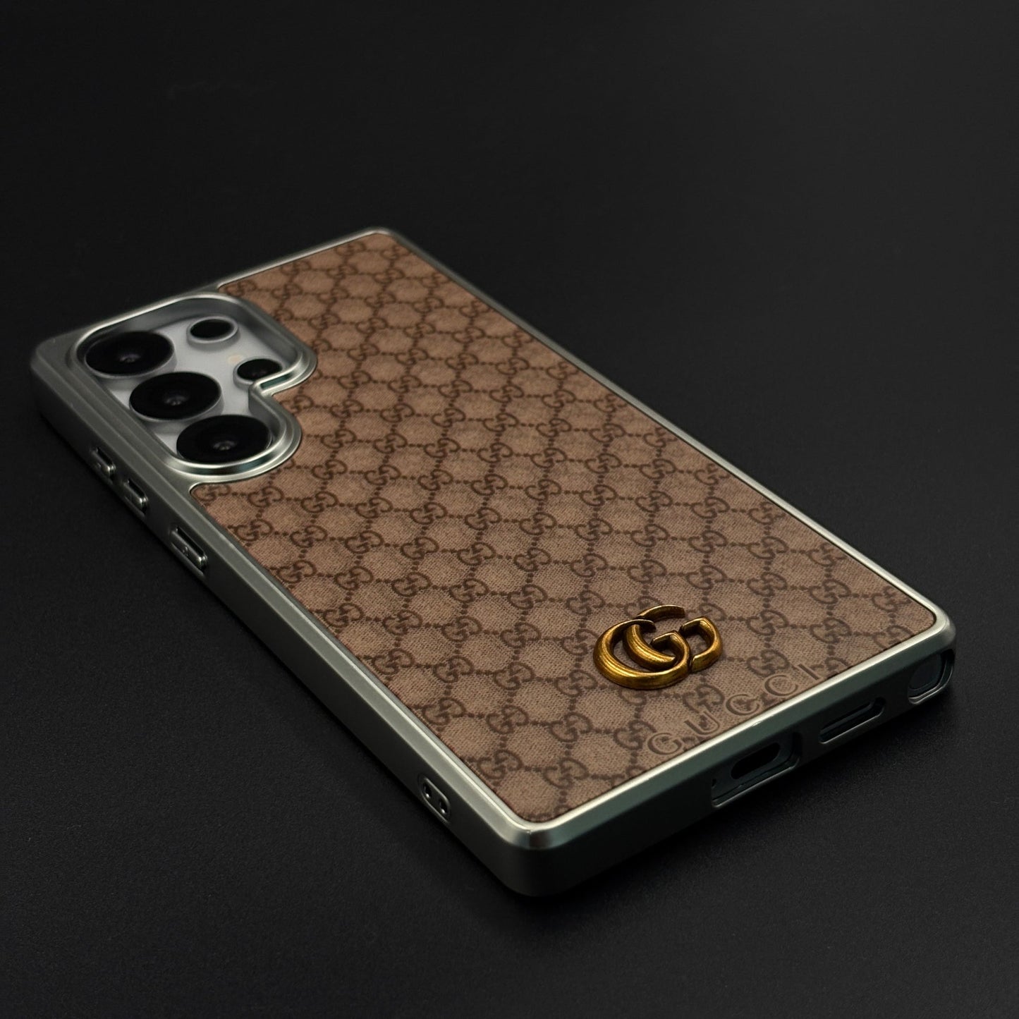 GG Monogram Luxe Pattern Designer Case for Samsung Galaxy S25 Ultra