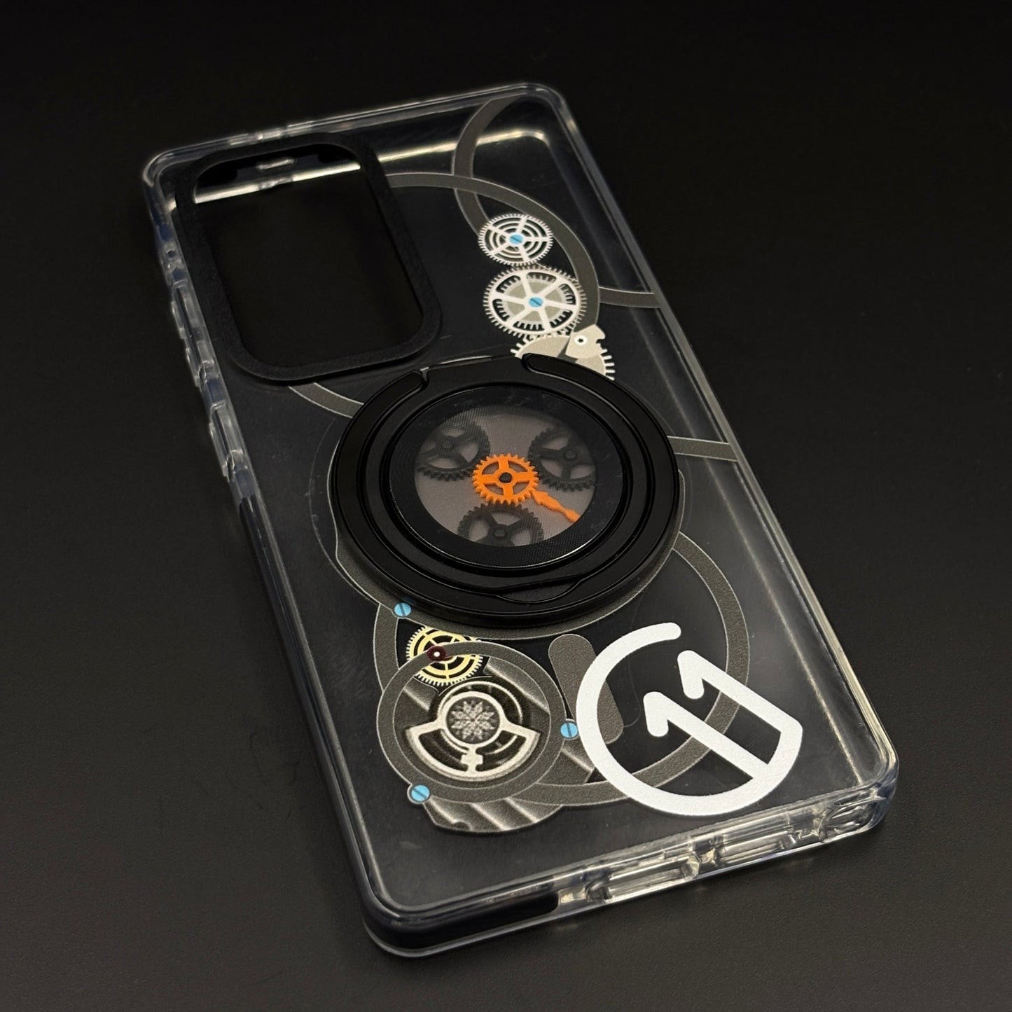 Metal Rotating Stand MagSafe Case for Samsung Galaxy S24 Ultra | Futuristic Tech Gear Ring Kickstand