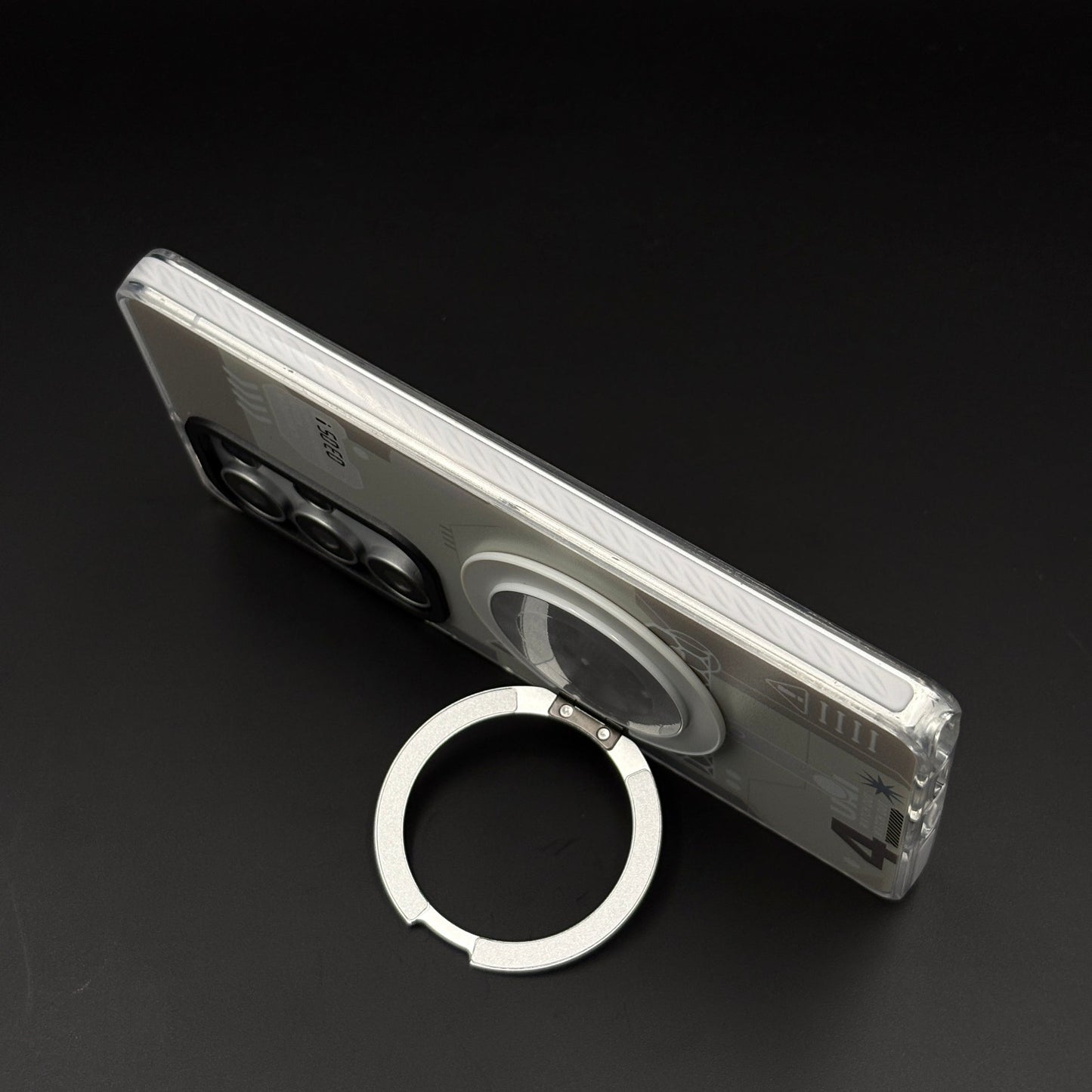 Metal Rotating Stand MagSafe Case for Samsung Galaxy S25 Ultra | Futuristic Tech Gear Ring Kickstand