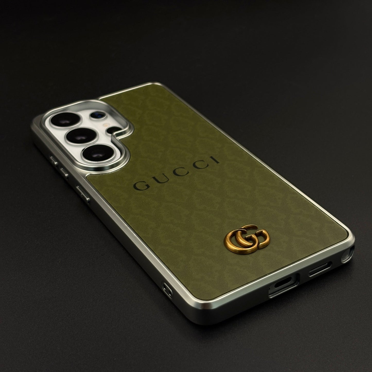 Luxe Olive GG Monogram Luxe Case for Samsung Galaxy S26 Ultra