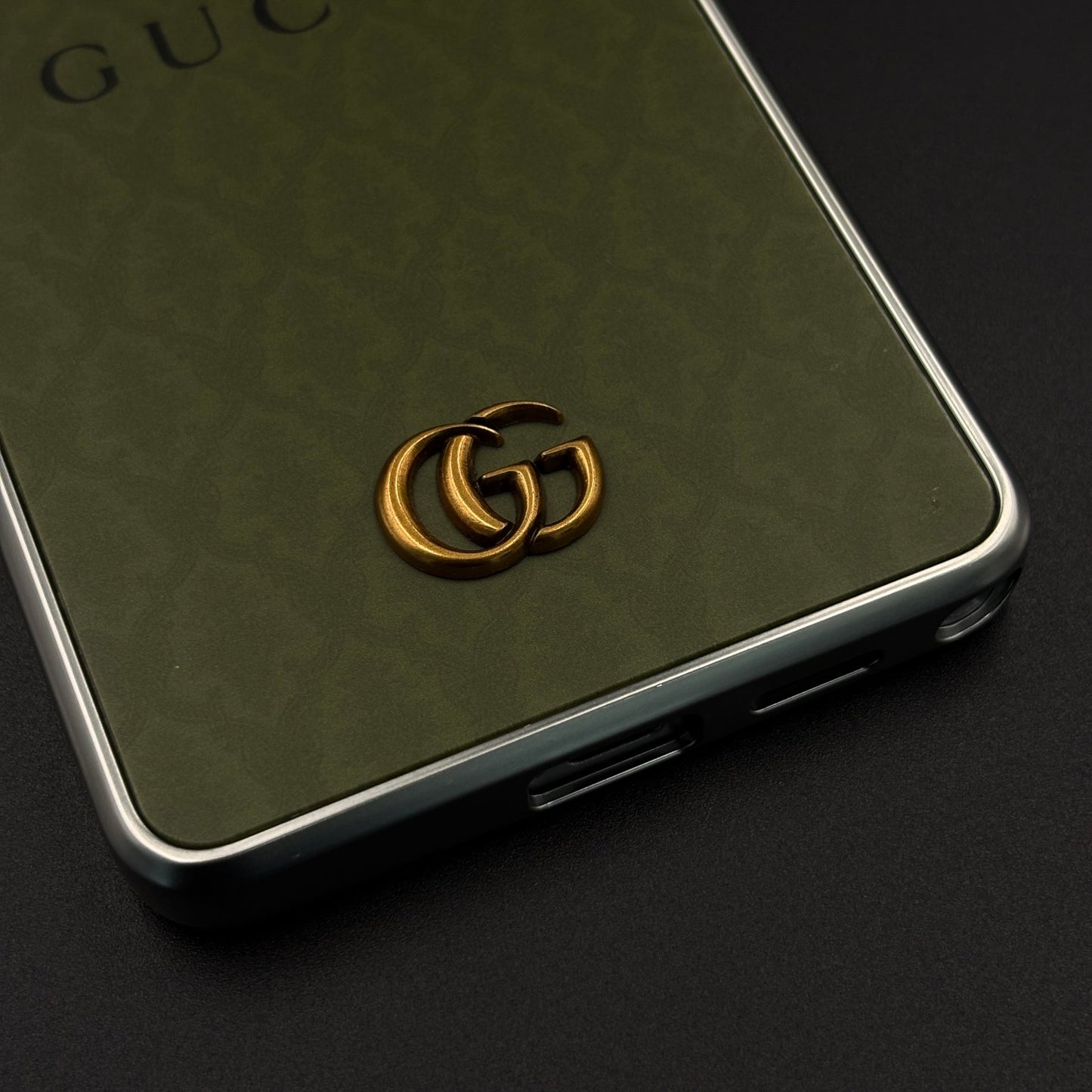 Luxe Olive GG Monogram Luxe Case for Samsung Galaxy S26 Ultra