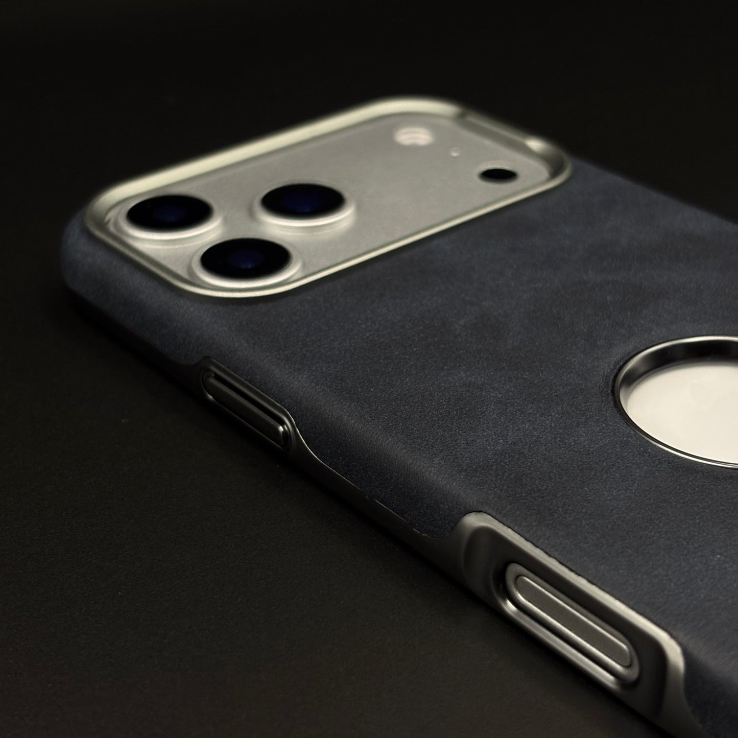 Logo Cut Hidden MagSafe Leather Mobile Case Cover for iPhone 17 Series | Exposed Apple Logo