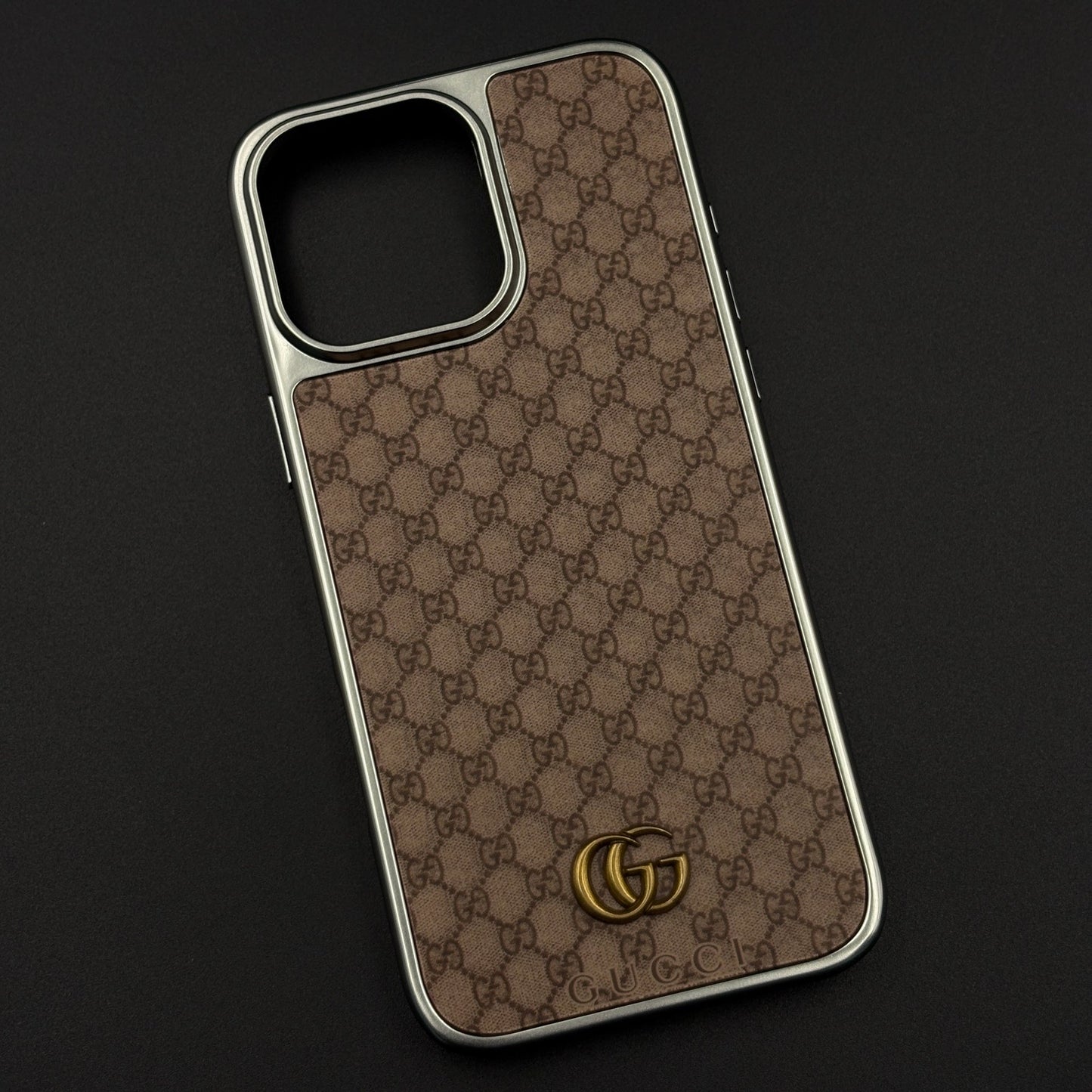 GG Monogram Luxe Pattern Designer Case for iPhone 16 Pro Max