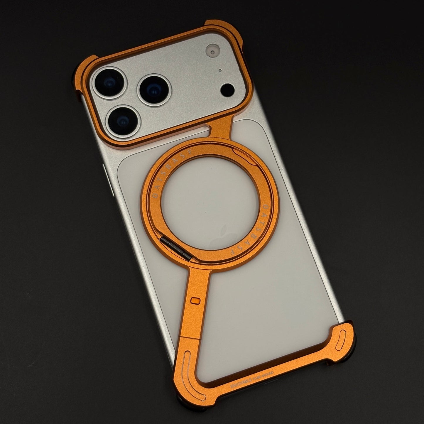 Z Bracket 360 Rotating MagSafe Phone Case Cover for iPhone 17 Series | Metal Frameless Edition