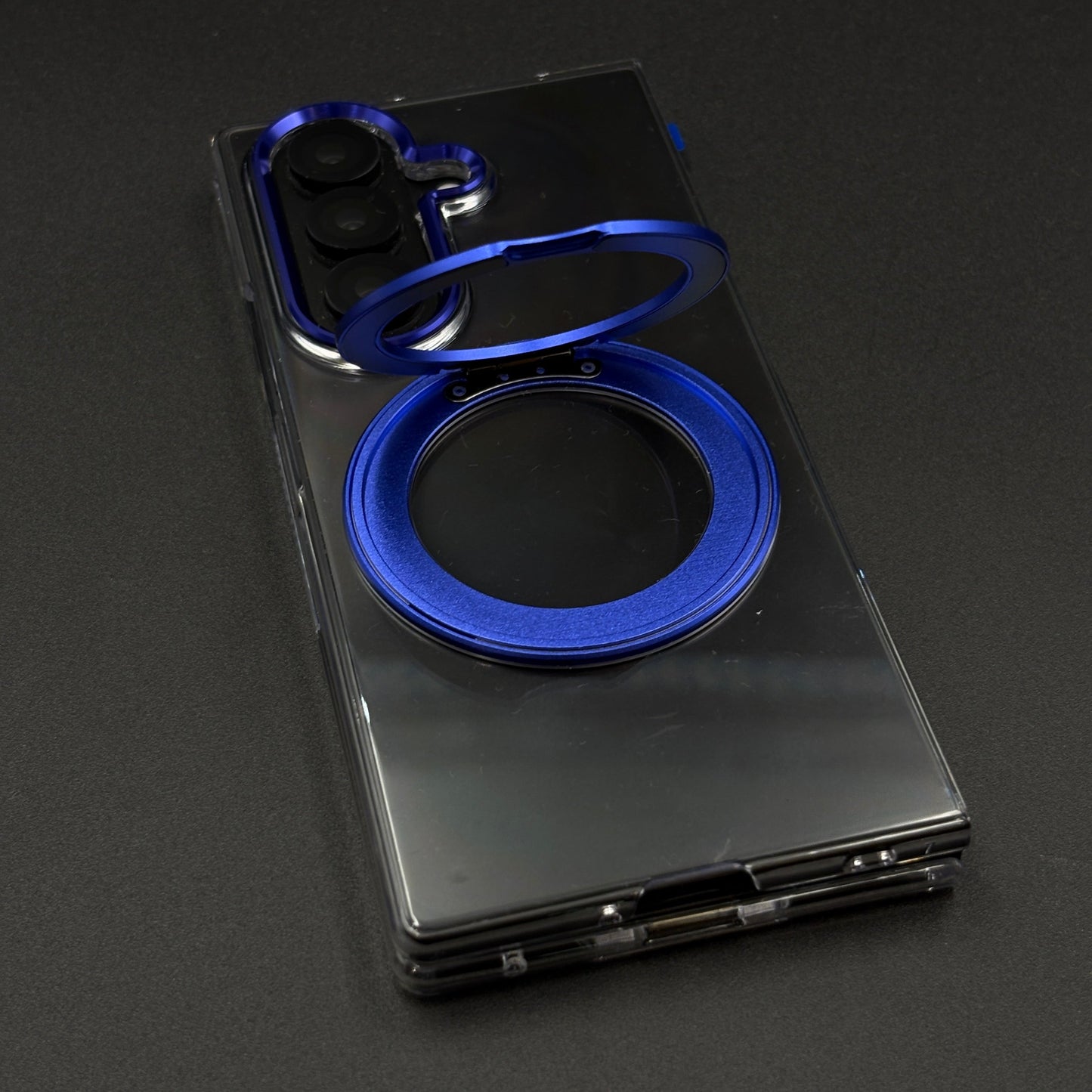 Premium Transparent Case with 360° Rotating Kickstand for Samsung Galaxy Z Fold 7 | No-Yellowing | Sleek Fit
