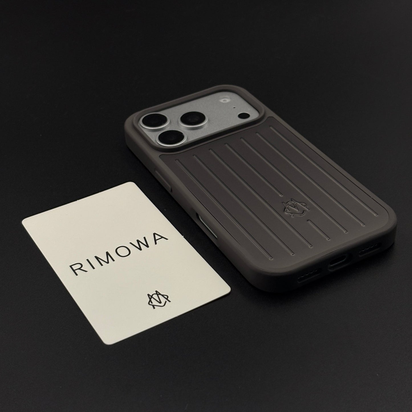 Luxury Luggage Brand RM Vertical Ribbed Hidden MagSafe OG Case for iPhone 17 Series