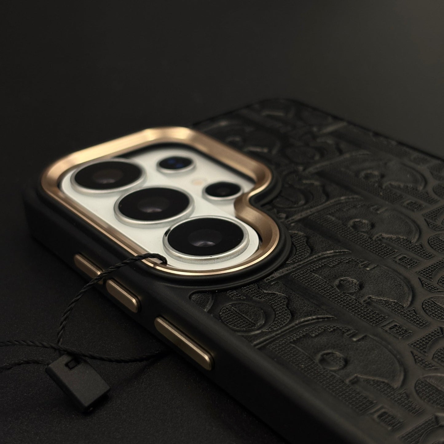 CD Embossed Jeweled Style Emblem Case for Samsung Galaxy S26 Ultra with Premium Textured Finish