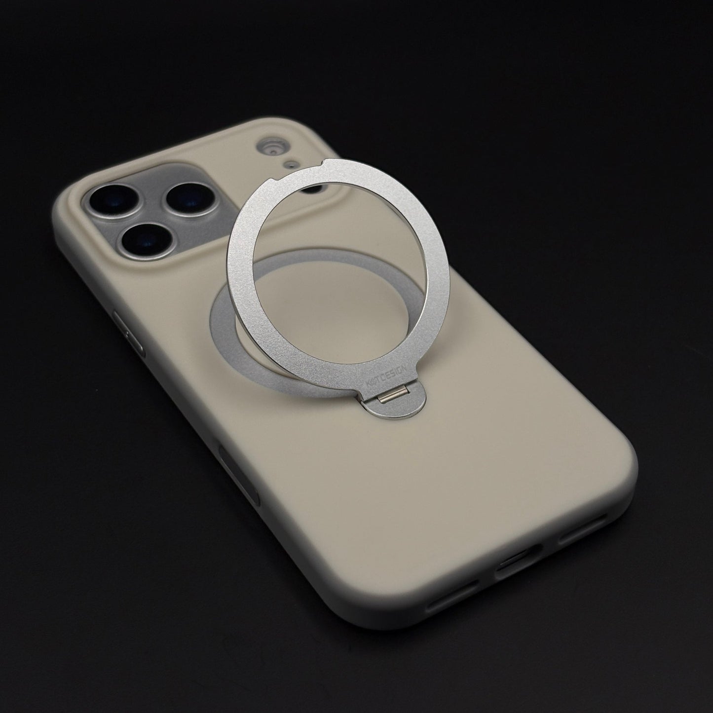 Matte MagSafe Ring Stand Case for iPhone 17 Series | Rotating Metal Kickstand