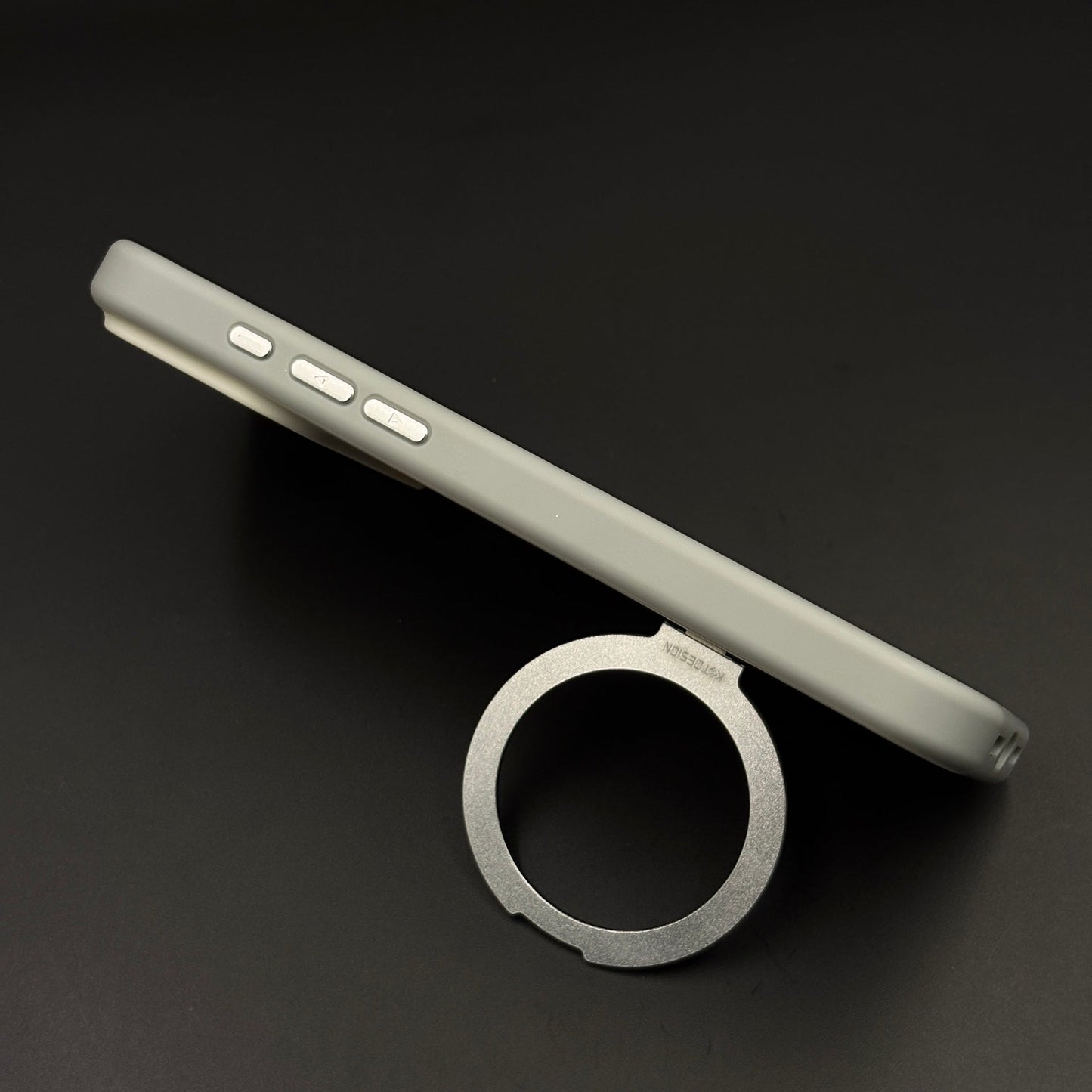 Matte MagSafe Ring Stand Case for iPhone 17 Series | Rotating Metal Kickstand