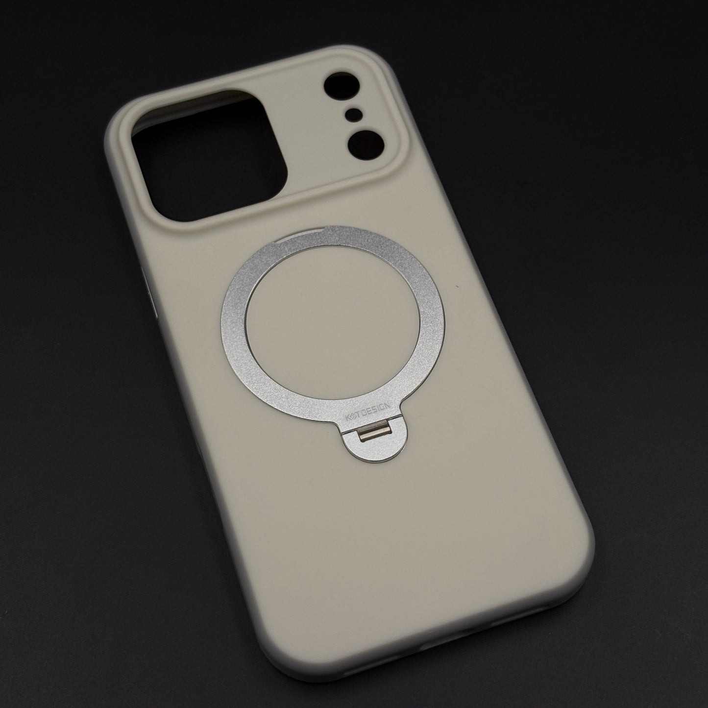 Matte MagSafe Ring Stand Case for iPhone 17 Series | Rotating Metal Kickstand