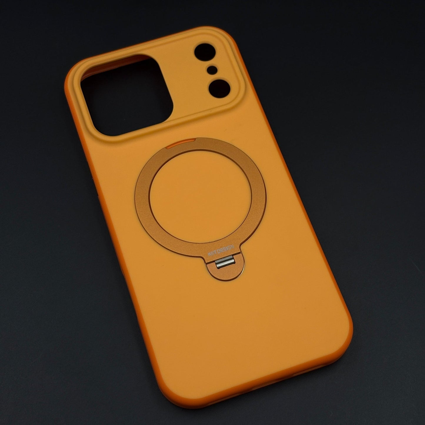 Matte MagSafe Ring Stand Case for iPhone 17 Series | Rotating Metal Kickstand