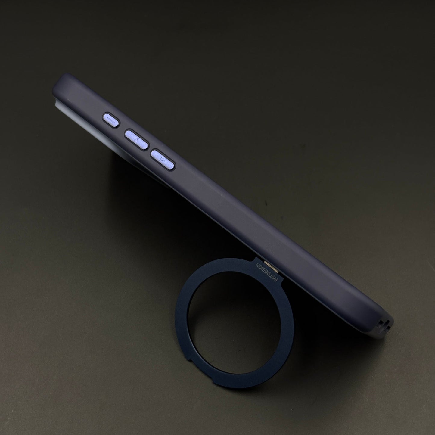 Matte MagSafe Ring Stand Case for iPhone 17 Series | Rotating Metal Kickstand