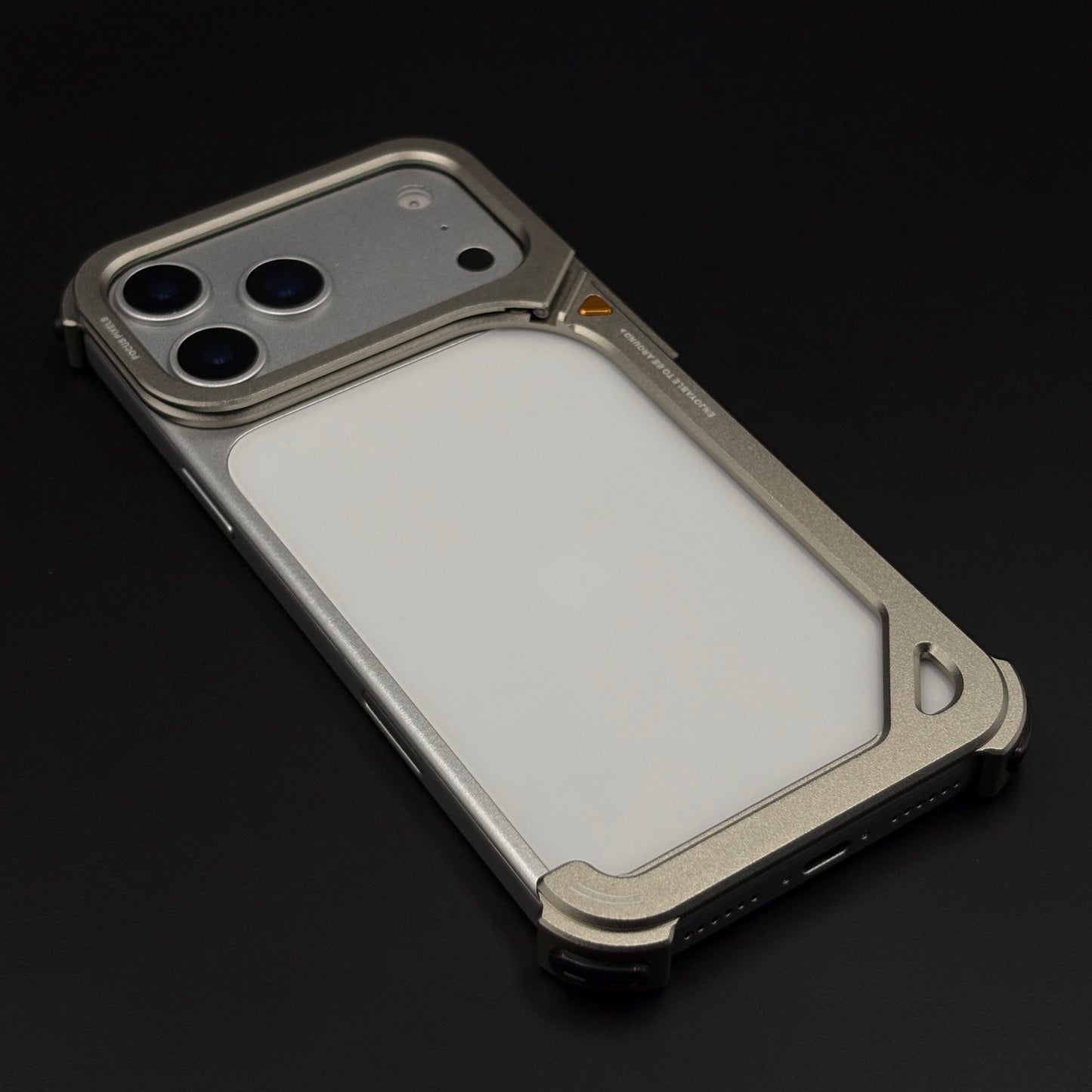 Metal Bumper Mobile Back Case Cover for iPhone 17 Series | Industrial Slim Protective Frame