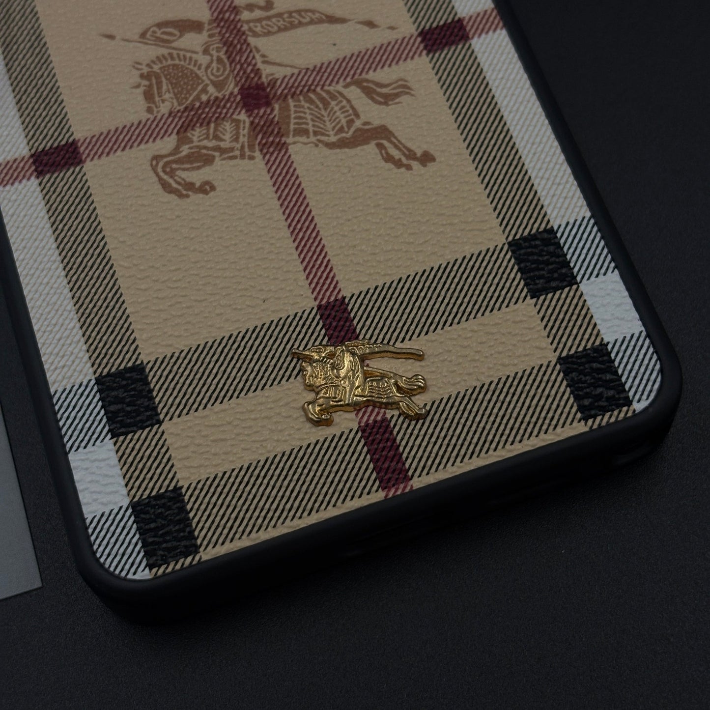 BBRY Luxe Heritage Plaid Case for Samsung Galaxy S26 Ultra with Gold Accent and Classic Check Finish