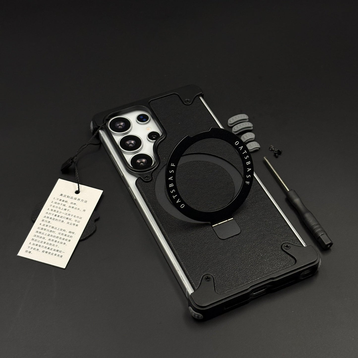 Metal Armor Ring Stand Mobile Case Cover for Samsung Galaxy S26 Ultra | Magnetic Grip