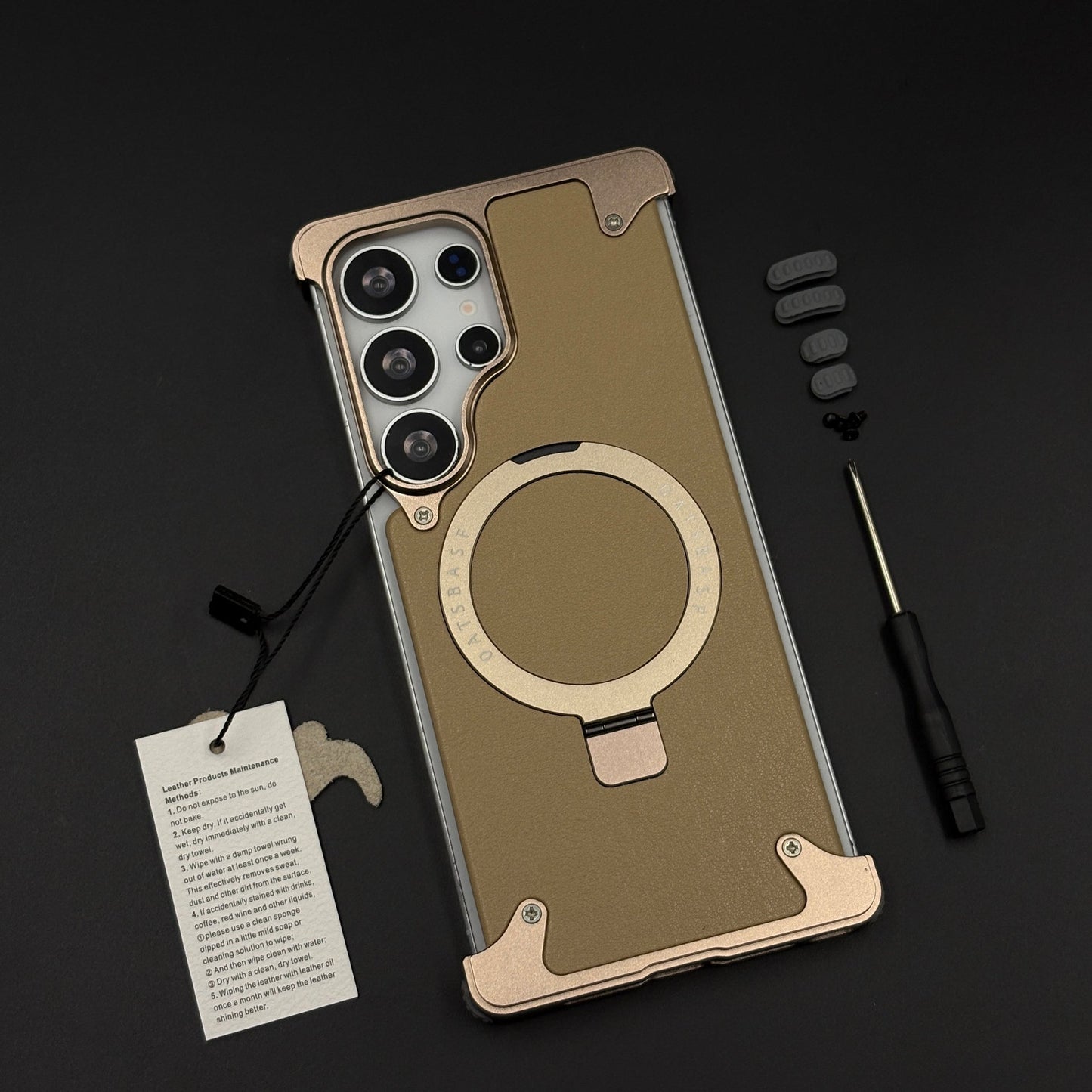 Metal Armor Ring Stand Mobile Case Cover for Samsung Galaxy S26 Ultra | Magnetic Grip