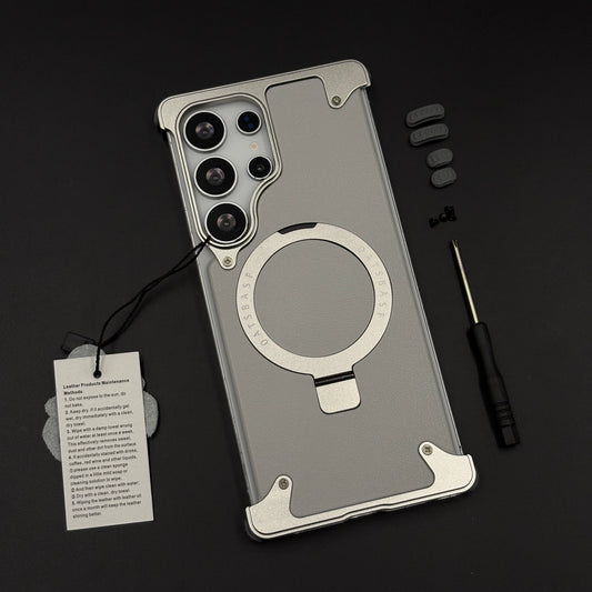Metal Armor Ring Stand Mobile Case Cover for Samsung Galaxy S26 Ultra | Magnetic Grip