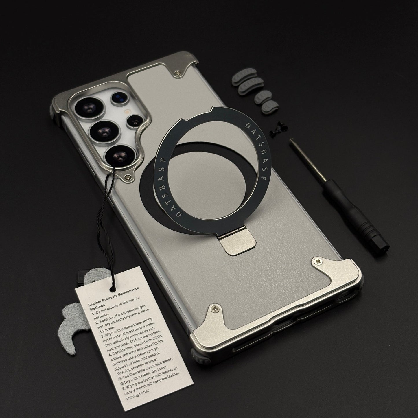 Metal Armor Ring Stand Mobile Case Cover for Samsung Galaxy S26 Ultra | Magnetic Grip