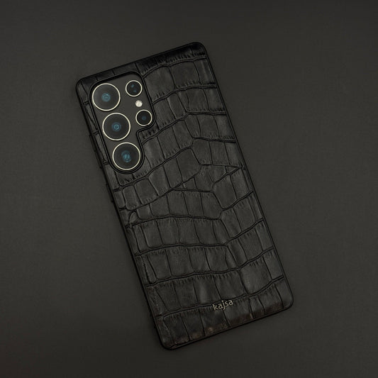 Croc Feel Leather Case for Samsung Galaxy S25 Ultra | Luxury Pattern | Slim Fit Cover