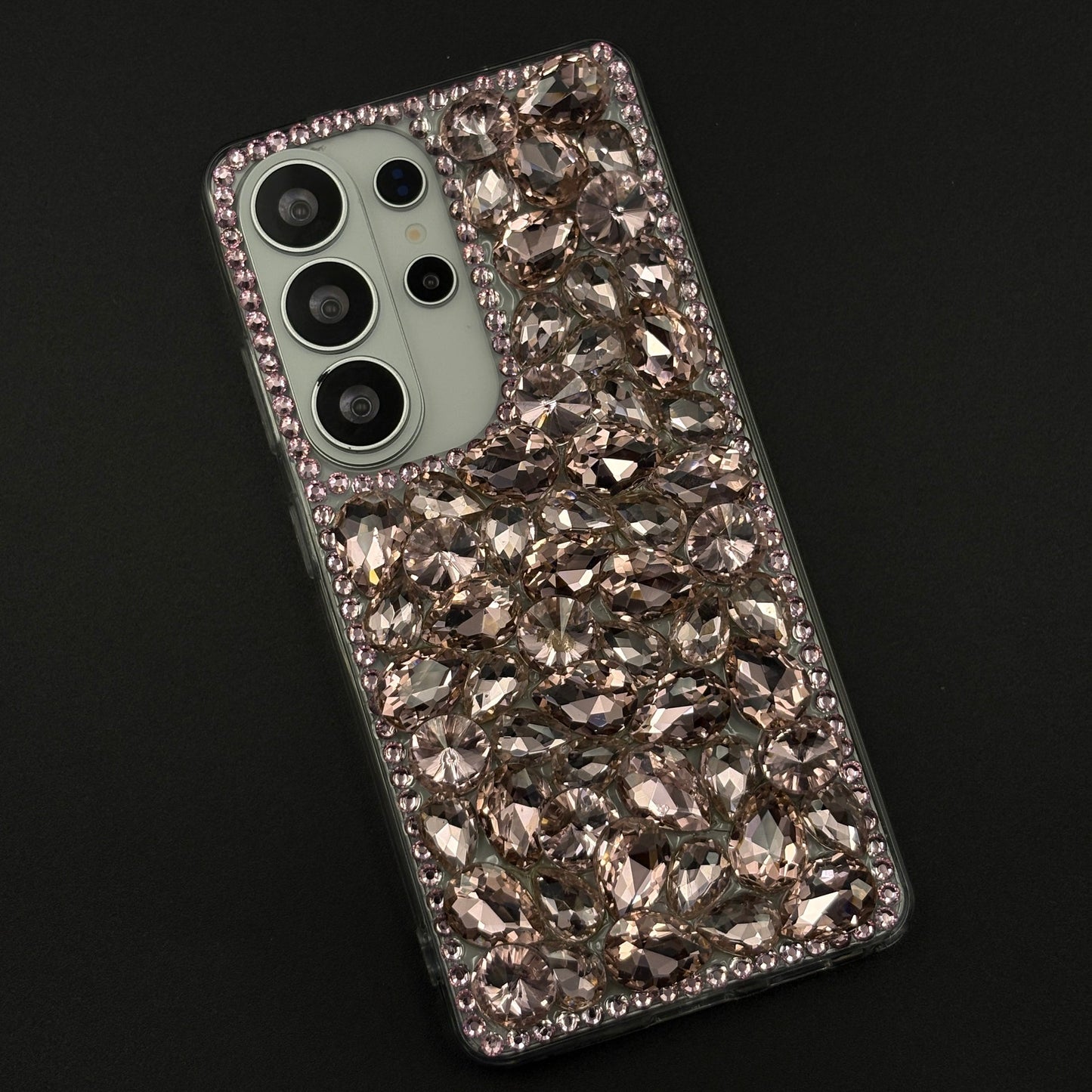 Gemstone Luxe Case for Samsung Galaxy S25 Ultra with Crystal Embellishment and Elegant Sparkle