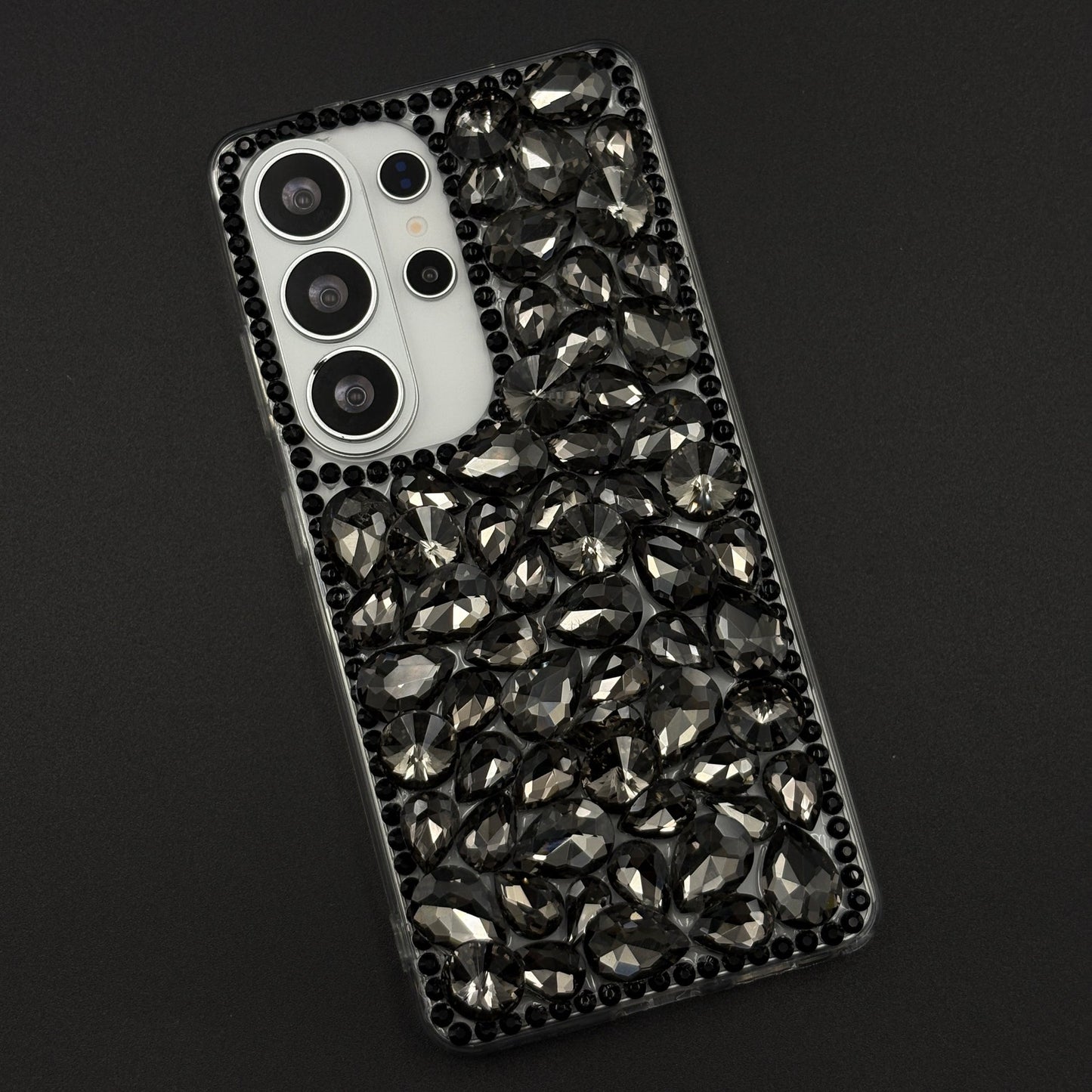 Gemstone Luxe Case for Samsung Galaxy S25 Ultra with Crystal Embellishment and Elegant Sparkle