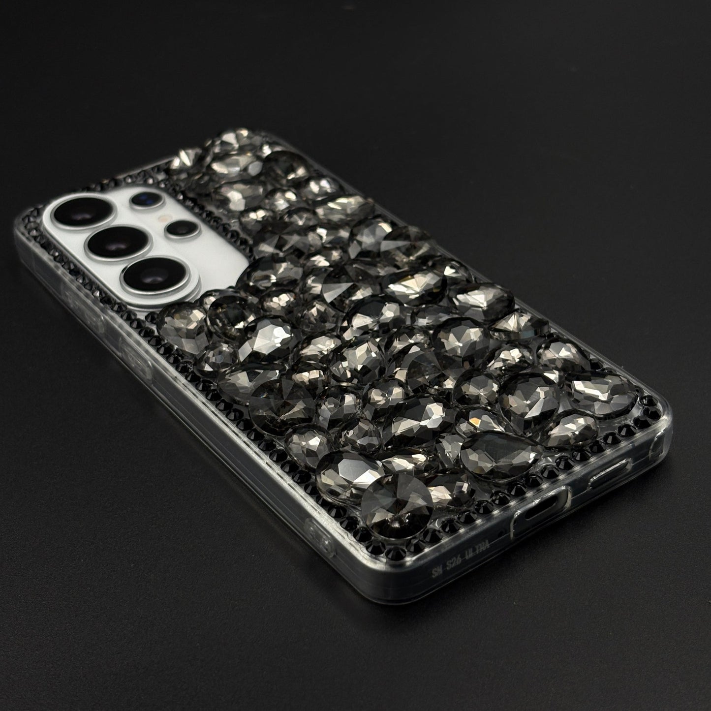 Gemstone Luxe Case for Samsung Galaxy S25 Ultra with Crystal Embellishment and Elegant Sparkle