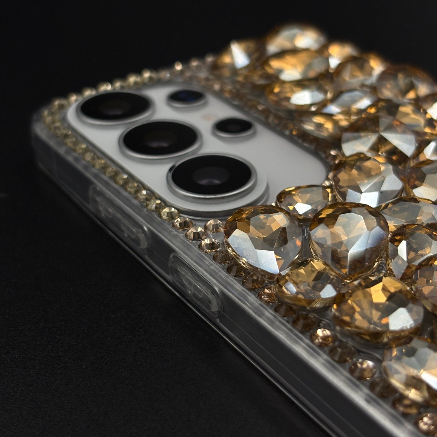 Gemstone Luxe Case for Samsung Galaxy S25 Ultra with Crystal Embellishment and Elegant Sparkle