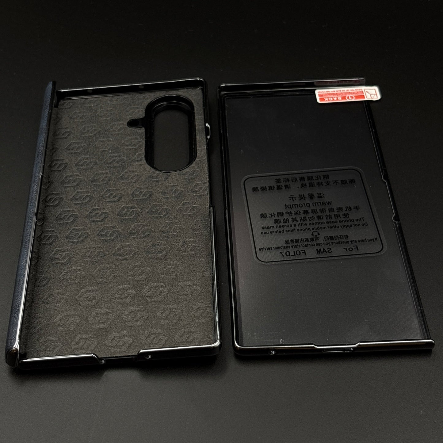 Protective Leather Case for Samsung Galaxy Z Fold 7 | Front Display & Hinge Guard | Luxury Edition