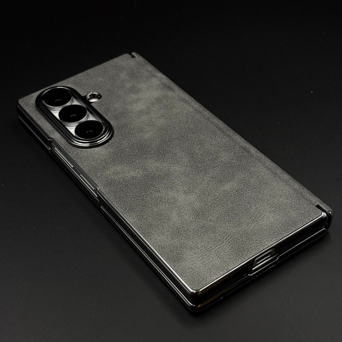 Protective Leather Case for Samsung Galaxy Z Fold 7 | Front Display & Hinge Guard | Luxury Edition