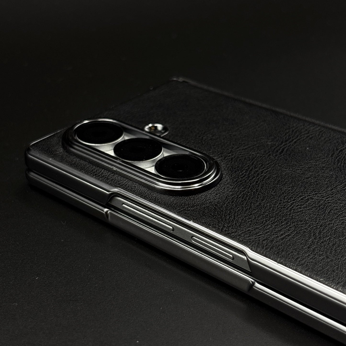 Protective Leather Case for Samsung Galaxy Z Fold 6 | Carbon Fibre Feel  | Front Display & Hinge Guard | Luxury Edition