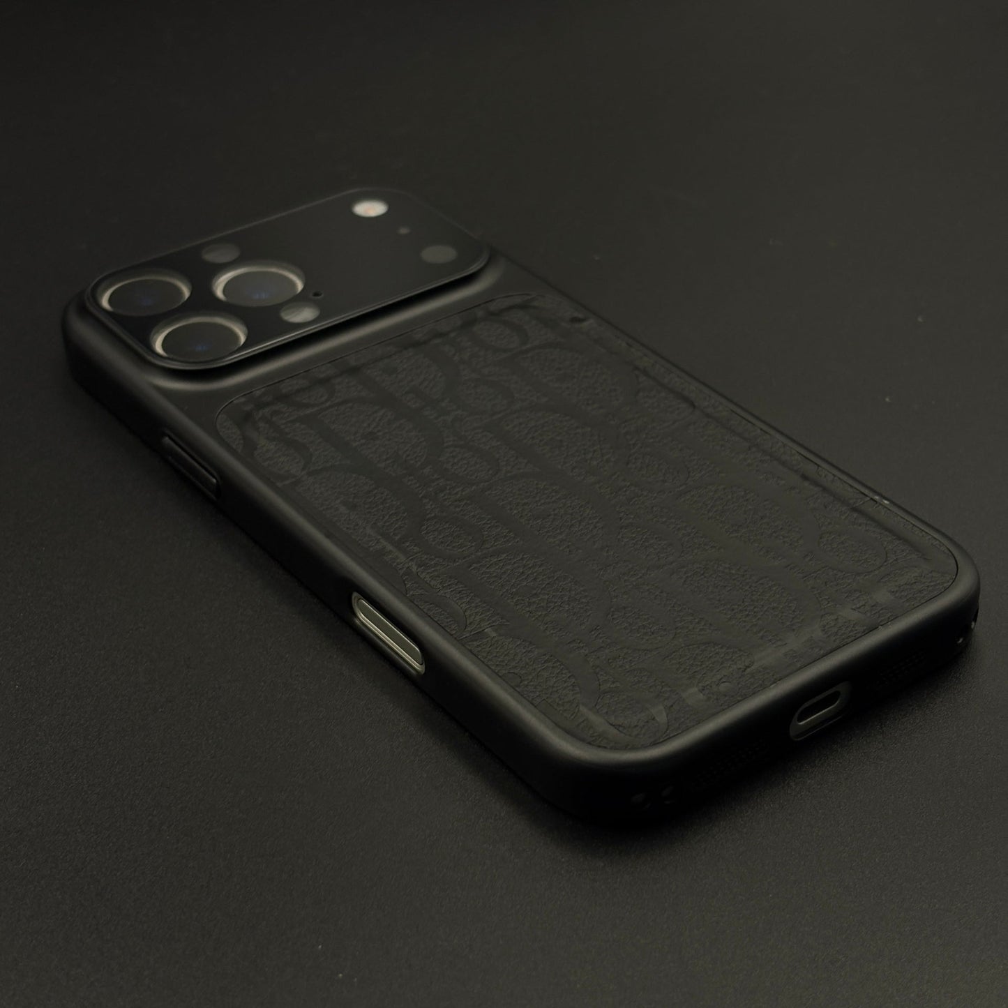 CD Leather Converter Case with Hidden MagSafe and Camera Protection for iPhone